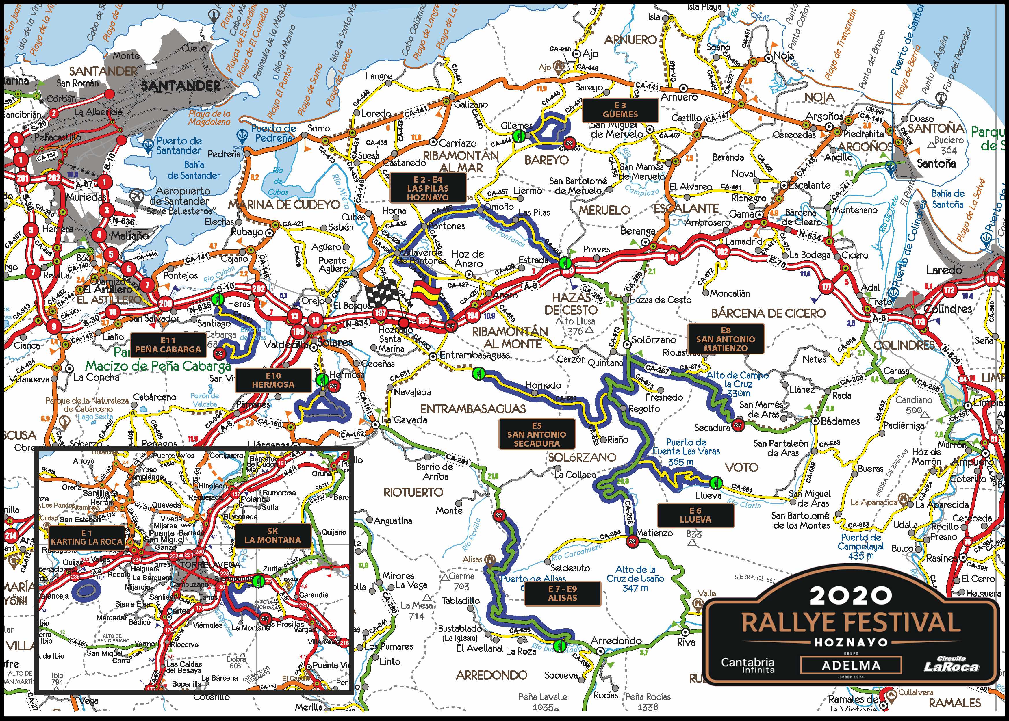 Rallye Festival Hoznayo 2021 [16-18 Septiembre] Mapa